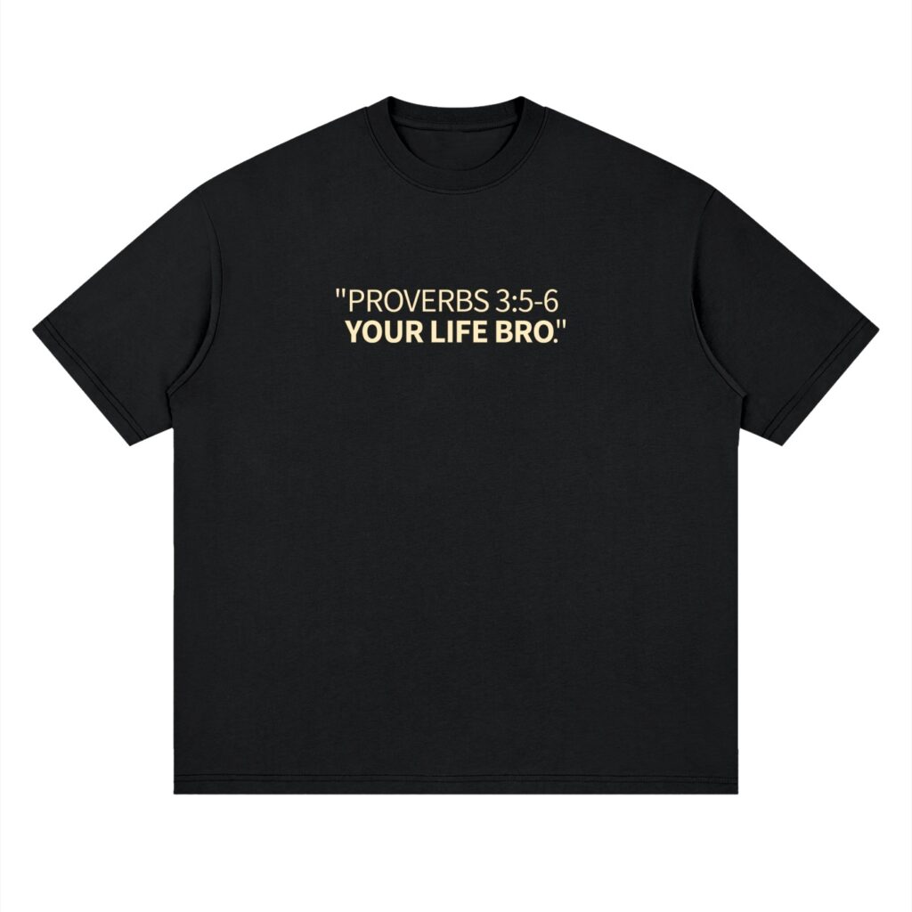 Proverbs 3:5-6 Oversized T-Shirt