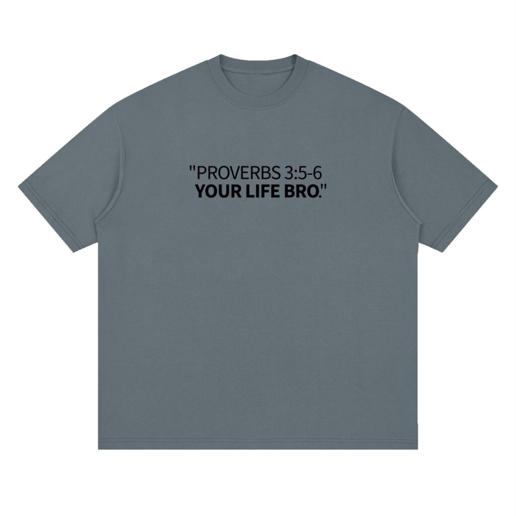 Proverbs 3:5-6 Oversized T-Shirt 7
